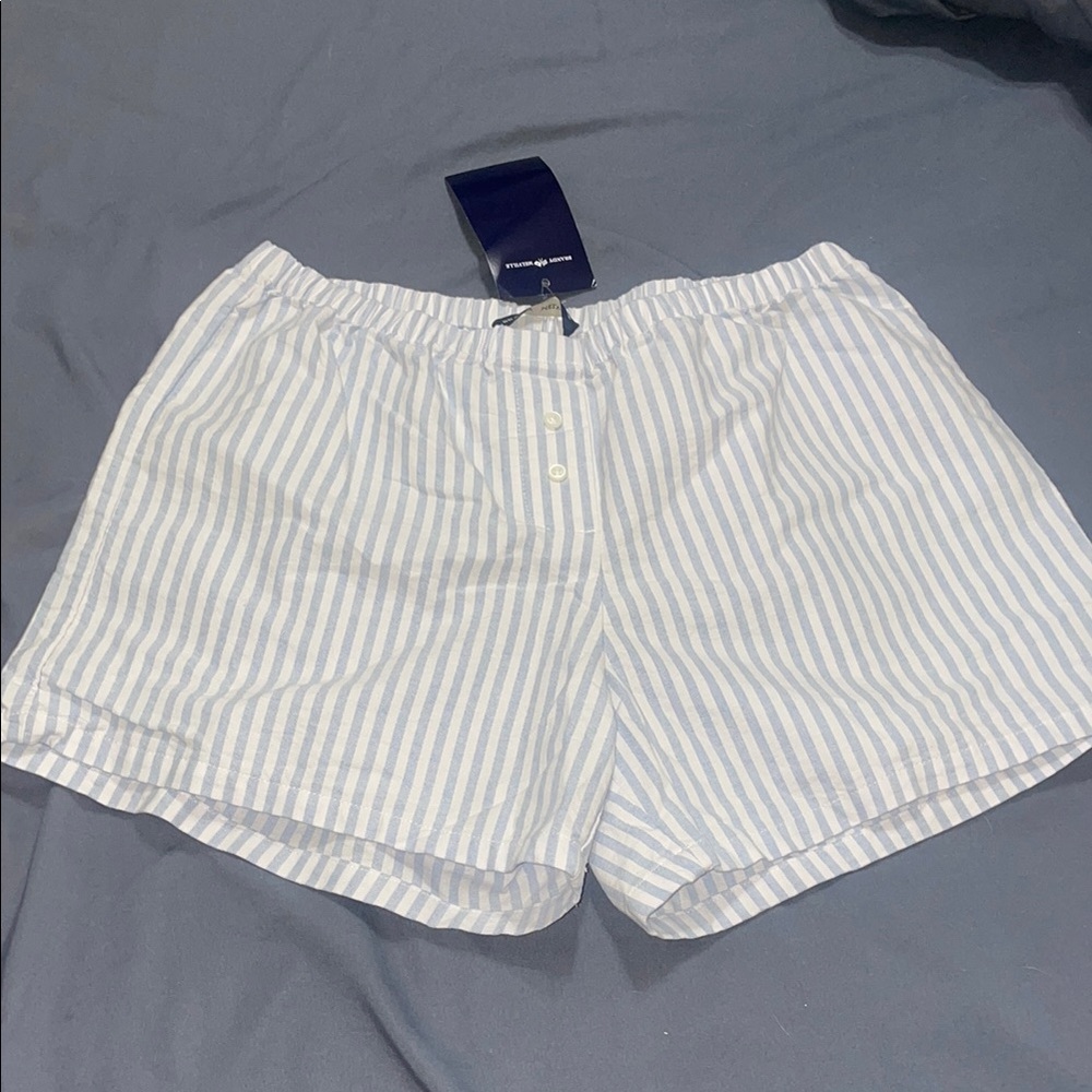 Brandy Melville Blue and White Shorts